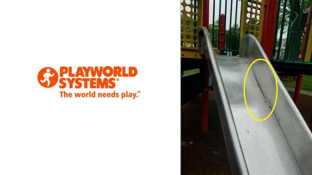 Playworld Stainless Steel Slide Recall Due to Finger Amputations to Children
