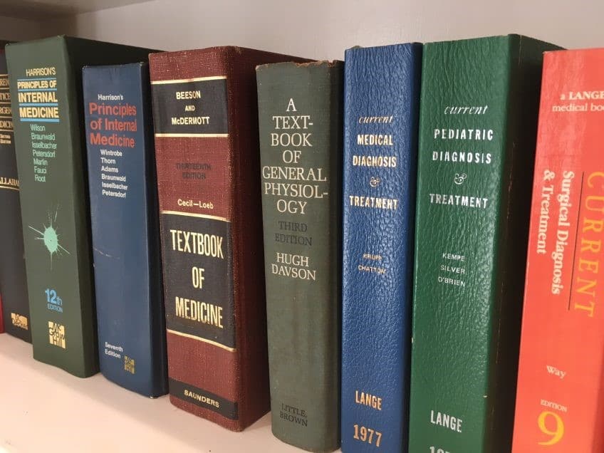Russo Law, P.A. Medical Books Angle View